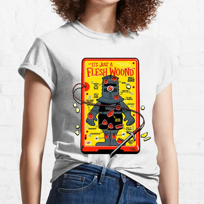 Flesh Wound Skill Game Nerdy T-Shirt