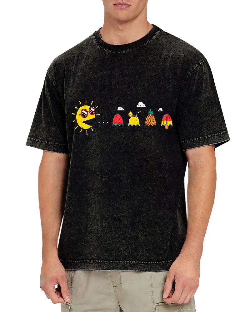 PAC-SUMMER Vintage Distressed T-shirt