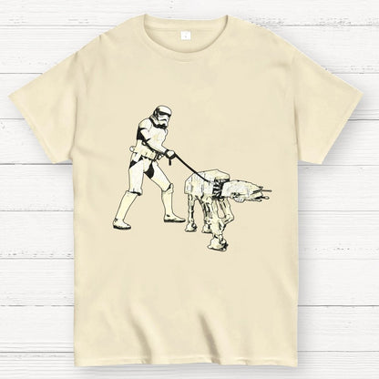 Empire Robot Dog-Planet Battles Geek T-Shirt
