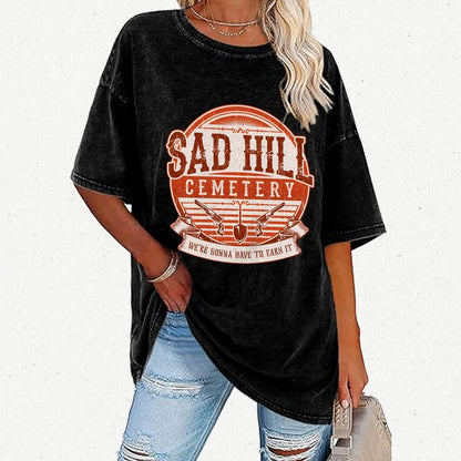 Lonely Hill Cemetery Vintage Distressed T-shirt