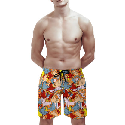 Cat Art Doodle Geek Shorts