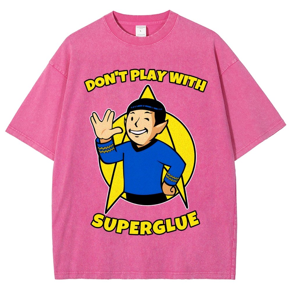 Don't Play With Superglue Vintage Distressed T-shirt