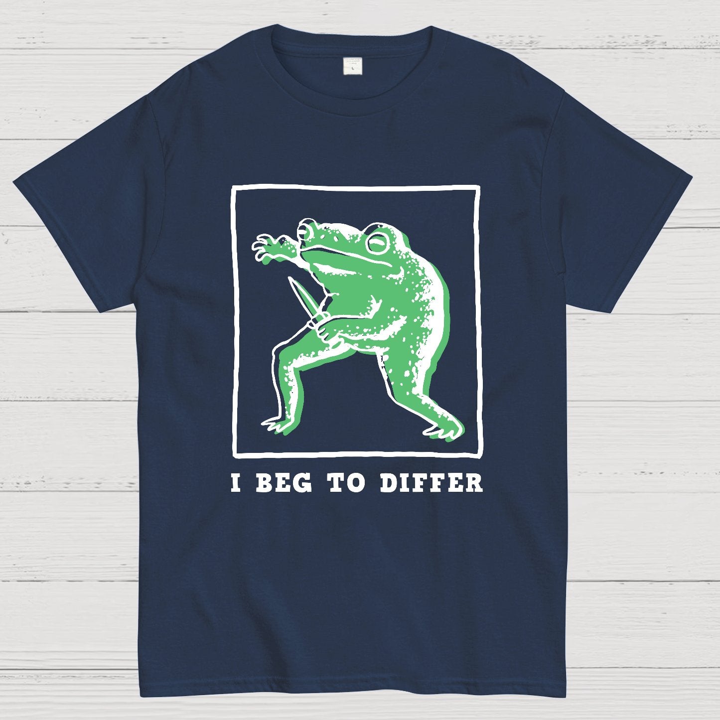 I Beg To Differ Frog Geek T-Shirt