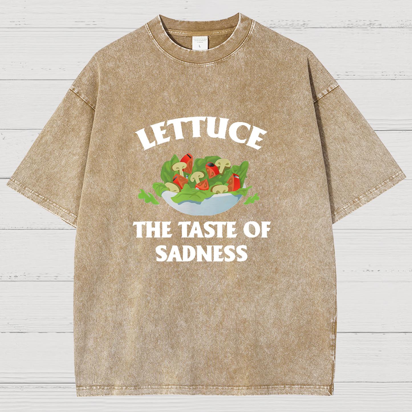 Lettuce The Taste Of Sadness Vintage Distressed T-shirt