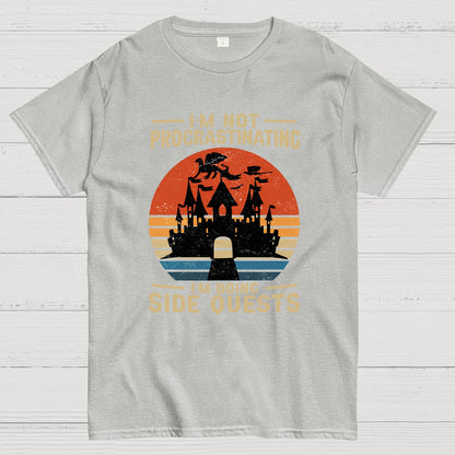 I'm Not Procrastinating I'm Doing Side Quests Geeky T-Shirt