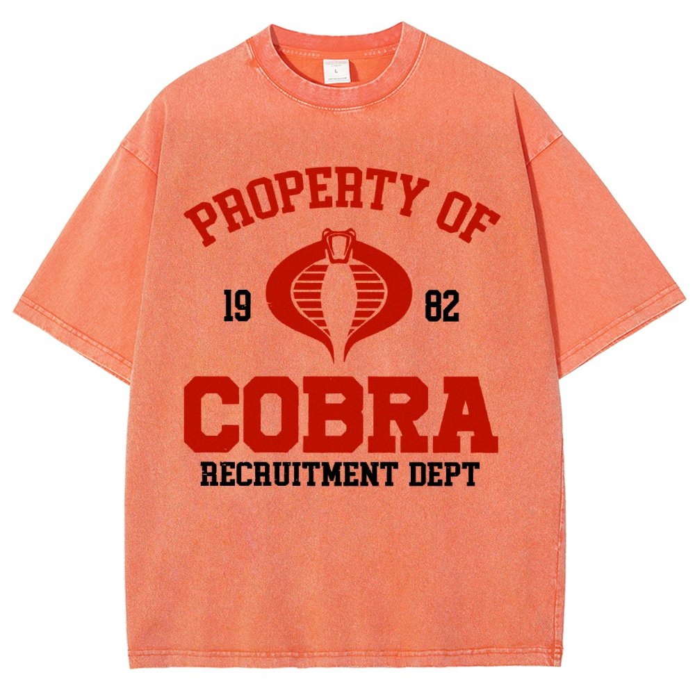 Property of cobra Vintage Distressed T-shirt