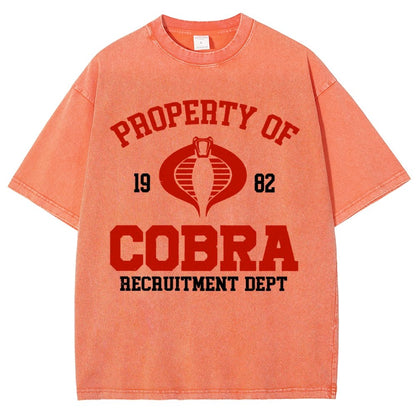 Property of cobra Vintage Distressed T-shirt