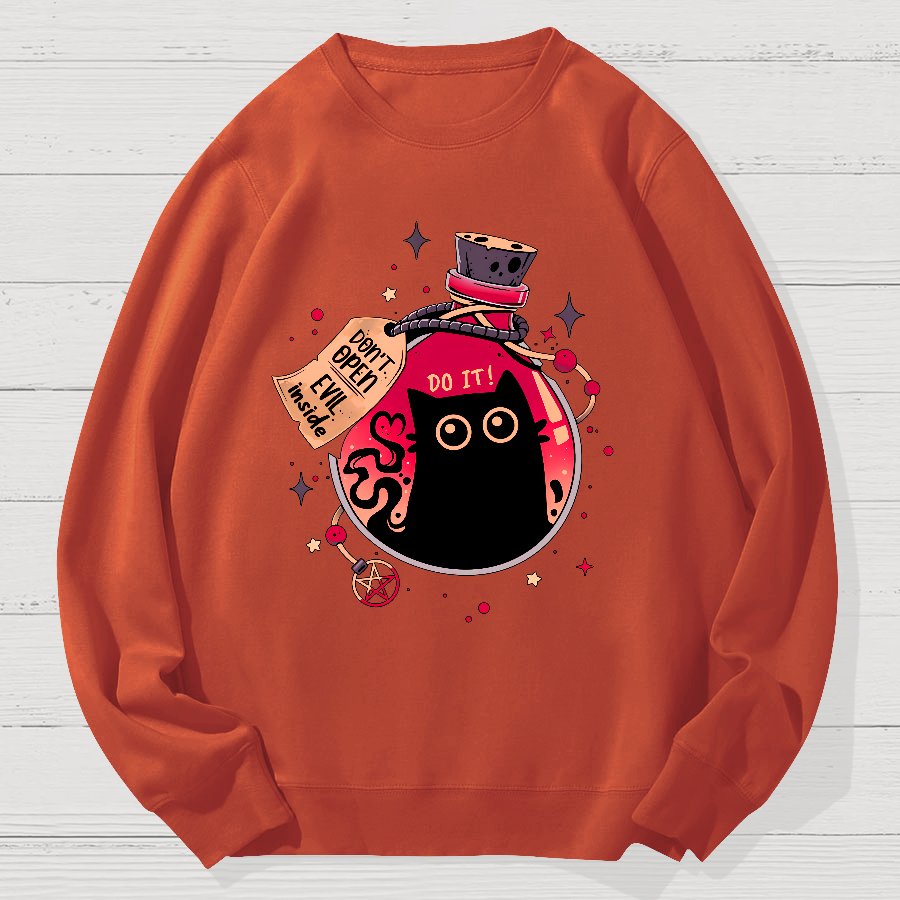 Bottled Menace Geek Cotton Sweatshirt