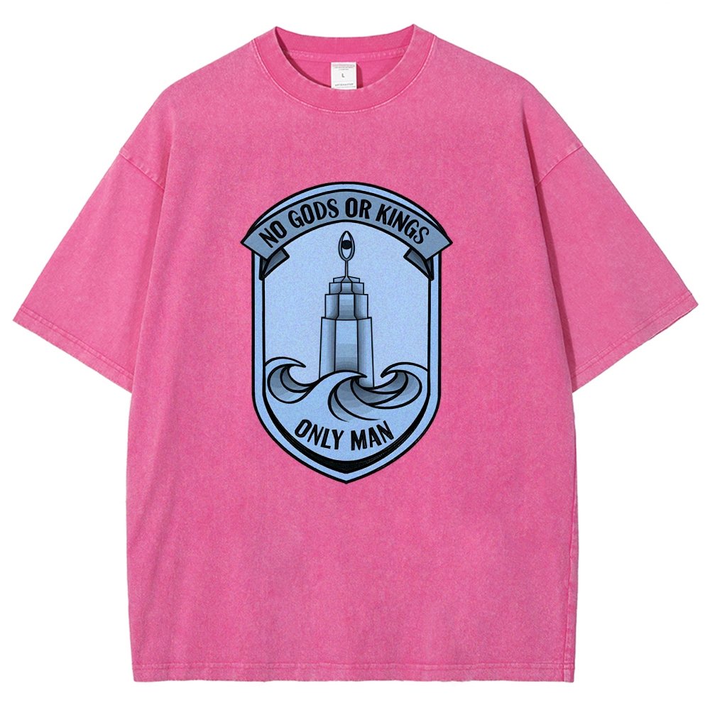 No Gods Or Kings Only Man Vintage Distressed T-shirt