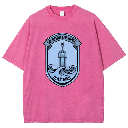 No Gods Or Kings Only Man Vintage Distressed T-shirt