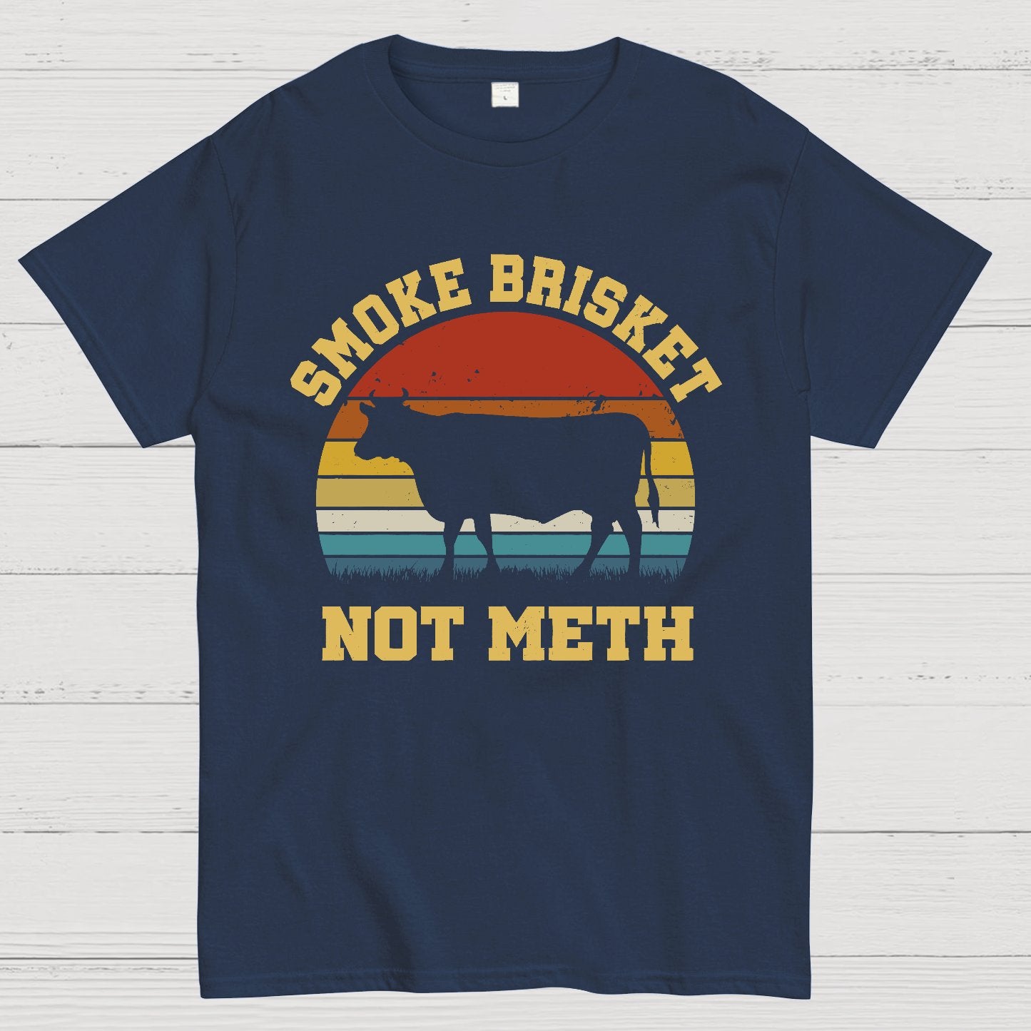 Smoke Brisket Not Meth Geek T-Shirt