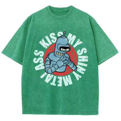 Kiss My Shiny Vintage Distressed T-shirt