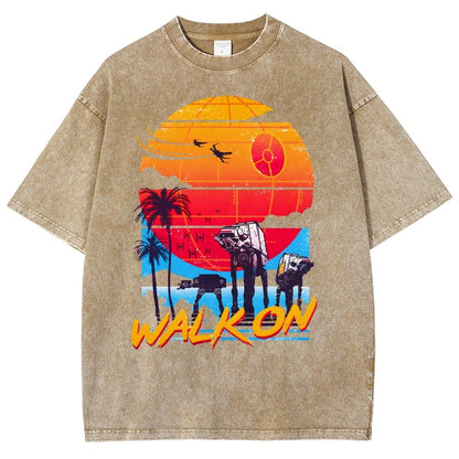 Walk On Vintage Distressed T-shirt