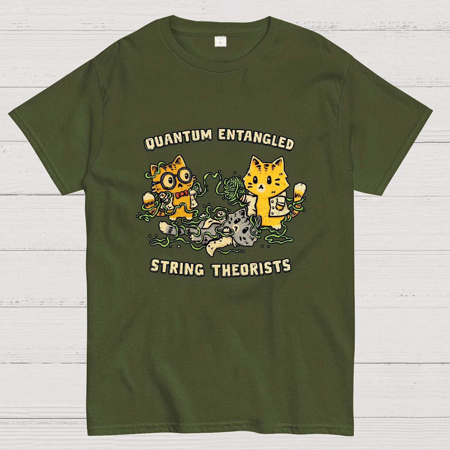 Quantum Entangled String Theorists Geek T-Shirt