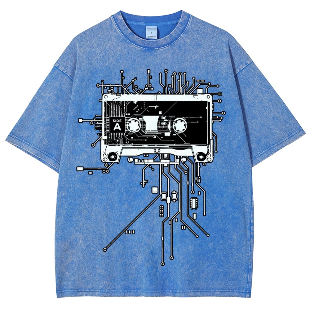 Retro Cassette Vintage Distressed T-shirt