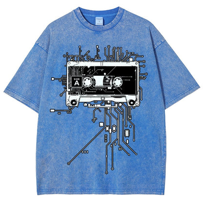 Retro Cassette Vintage Distressed T-shirt
