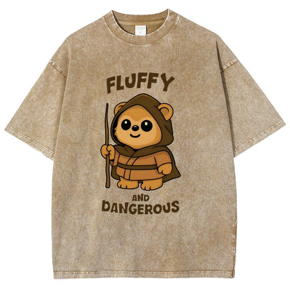 Fluffy and Dangerous Vintage Distressed T-shirt