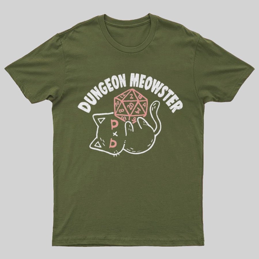 The Dungeon Meowster Geeky T-Shirt