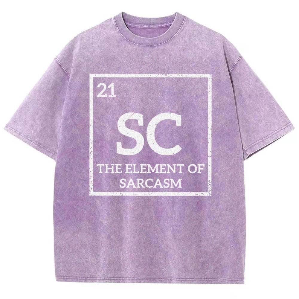 Sc The Element Of Sarcasm Vintage Distressed T-shirt
