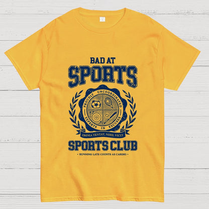 Bad at Sports Sports Club Unisex Geek T-Shirt