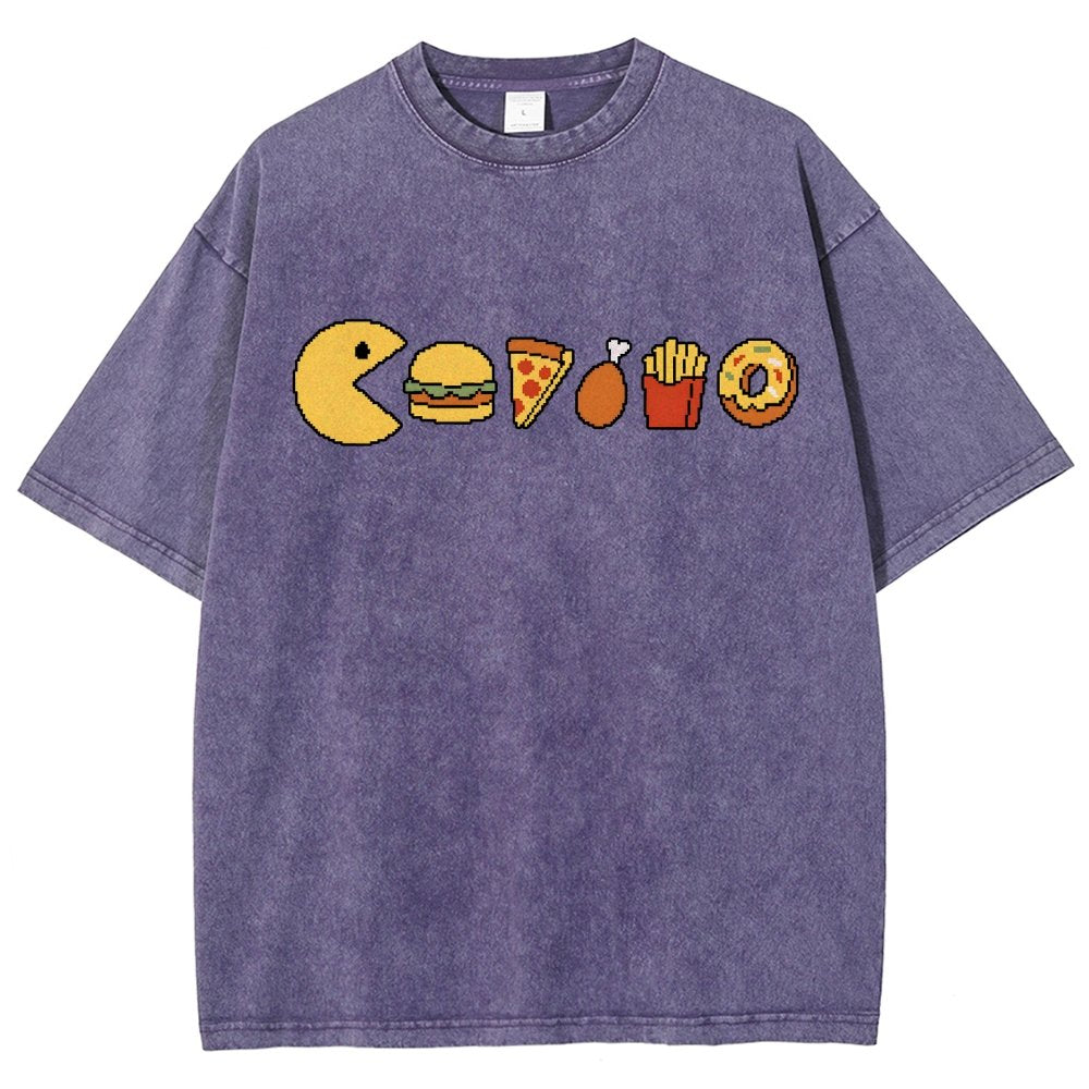 Snack-man Vintage Distressed T-shirt
