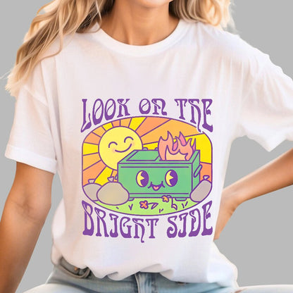 Optimistic Dumpster Fire Geek T-Shirt