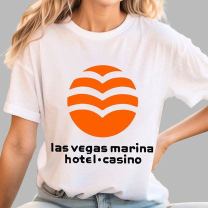 Marina Hotel & Casino - Vintage Las Vegas Unisex Geek T-Shirt