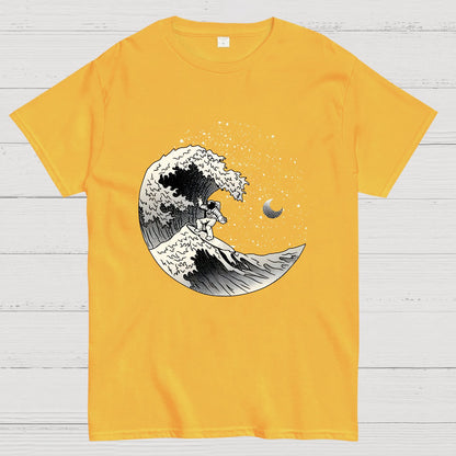 Astronaut Surfing Kanagawa Wave by Tobe Fonseca Geek T-Shirt