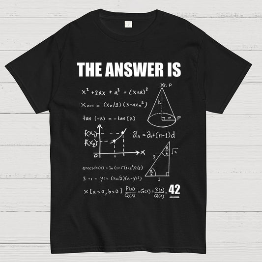 42 The Answer To Life The Universe Geek T-Shirt