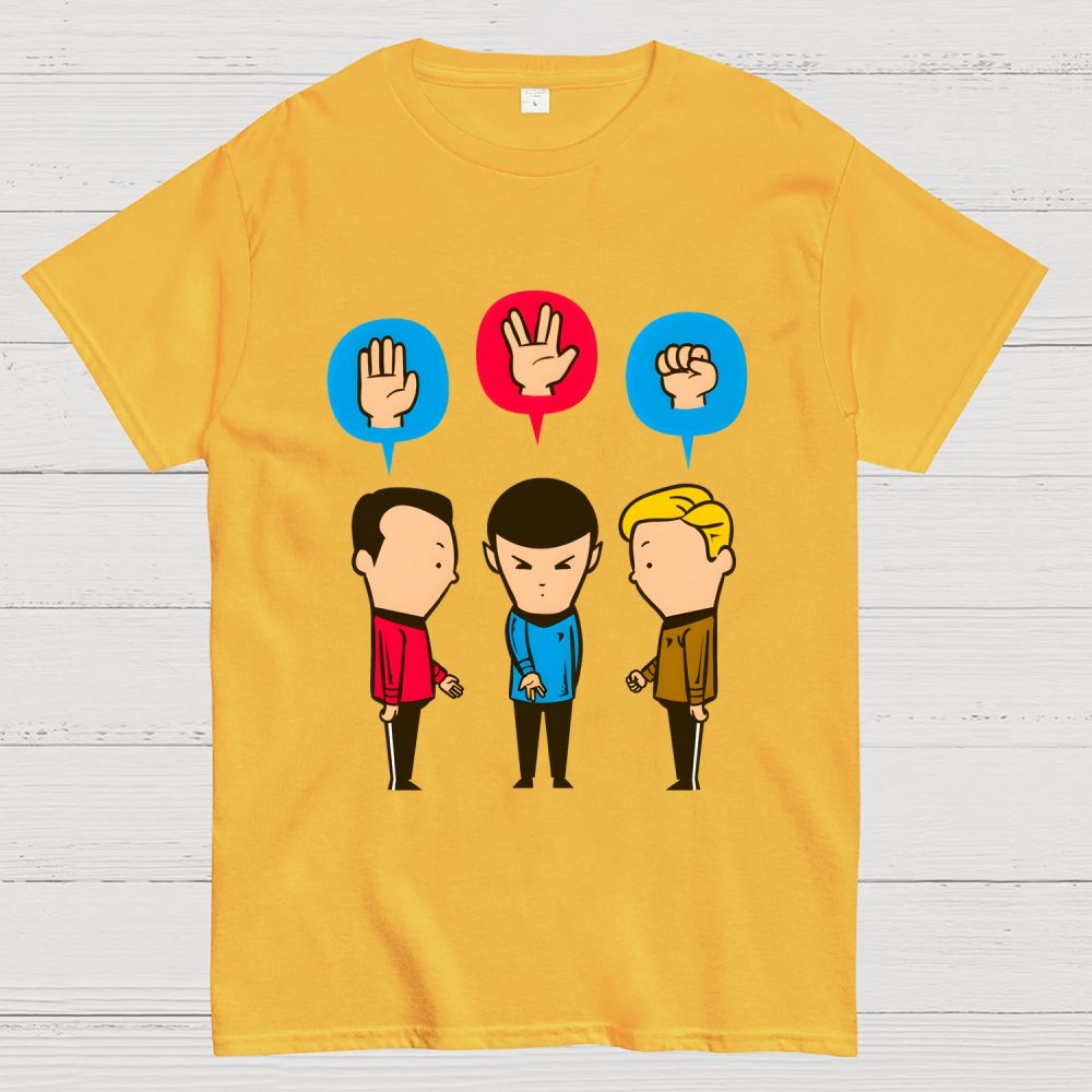 Paper – Scissors – Rock Unisex Geek T-Shirt
