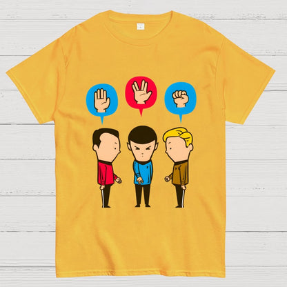 Paper – Scissors – Rock Unisex Geek T-Shirt