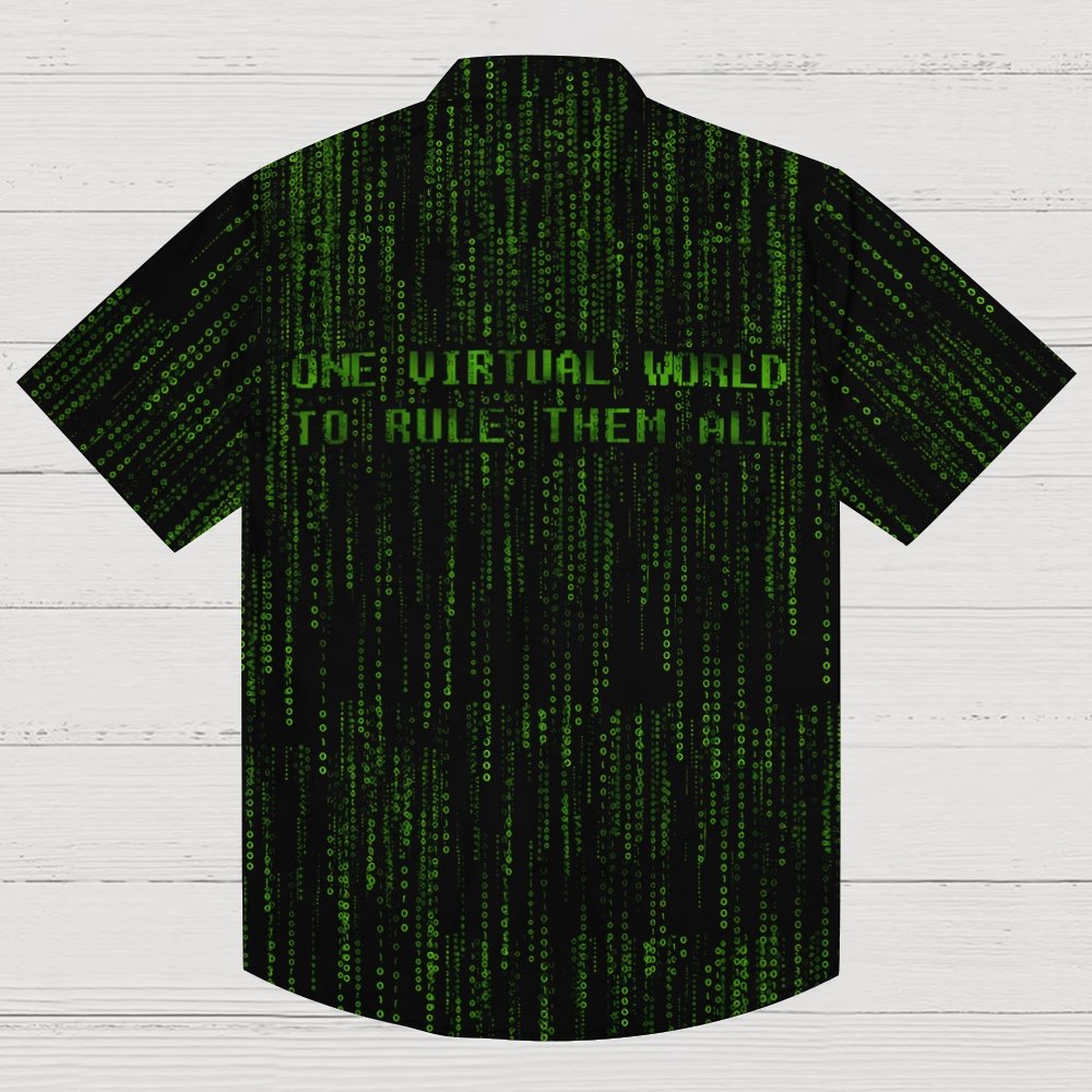 One Virtual Realm to Rule Them All Geek Hawaiian Shirt