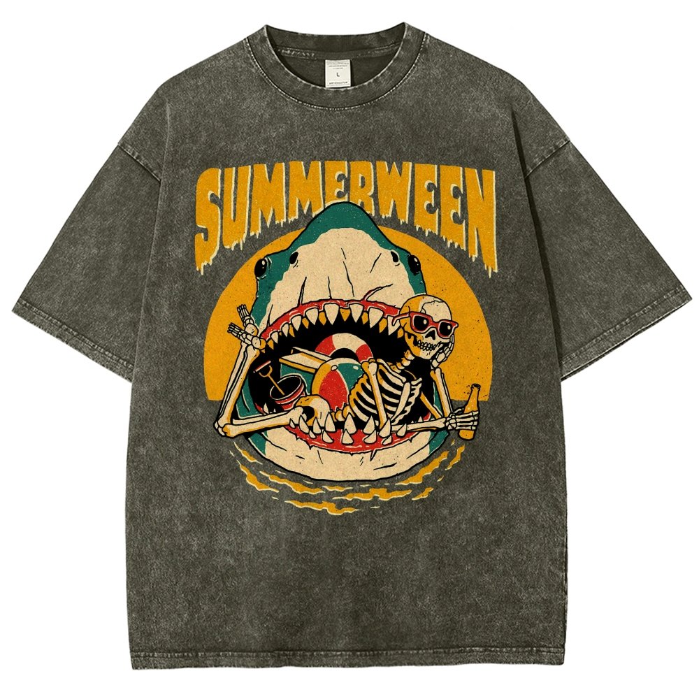 Summerween Vintage Distressed T-shirt