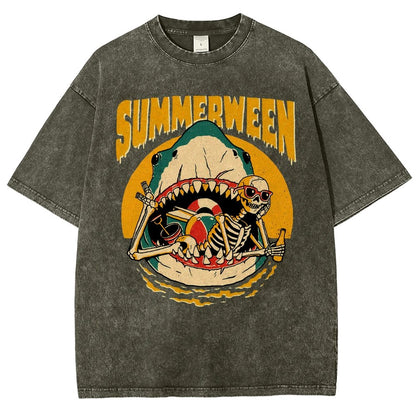 Summerween Vintage Distressed T-shirt