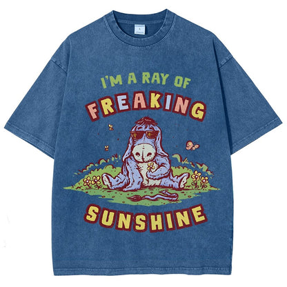 A Freaking Ray Of Sunshine Vintage Distressed T-shirt