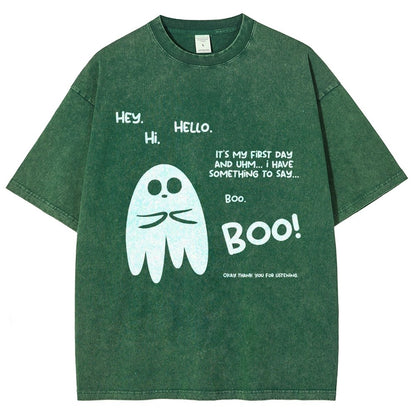 Anxious Ghost Vintage Distressed T-shirt