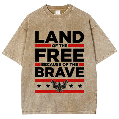 Because of the Brave Vintage Distressed T-shirt