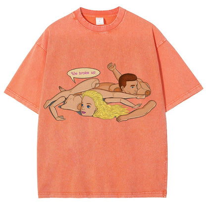 The Break up Vintage Distressed T-shirt
