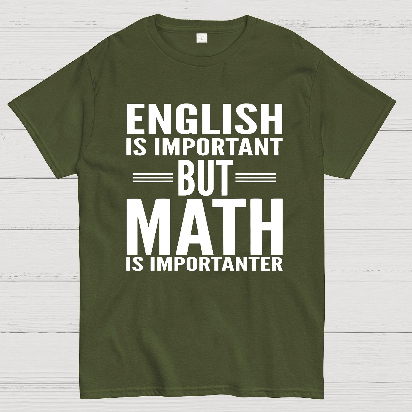 English is important but Math is importanter Geek T-Shirt