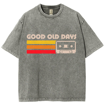 Old Days Vintage Mixtape Vintage Distressed T-shirt