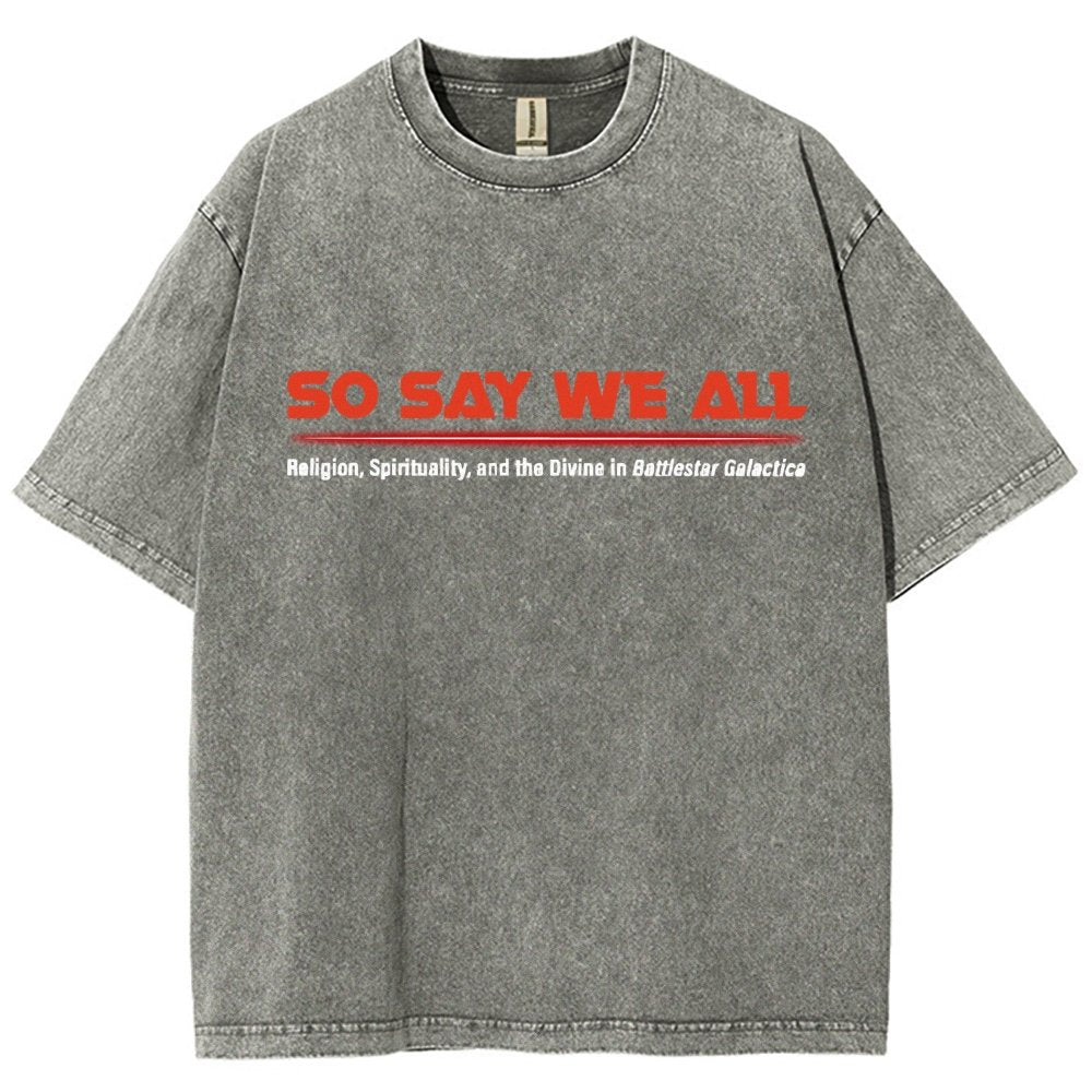 So Speak We All Vintage Distressed T-shirt