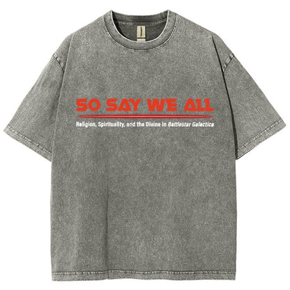So Speak We All Vintage Distressed T-shirt