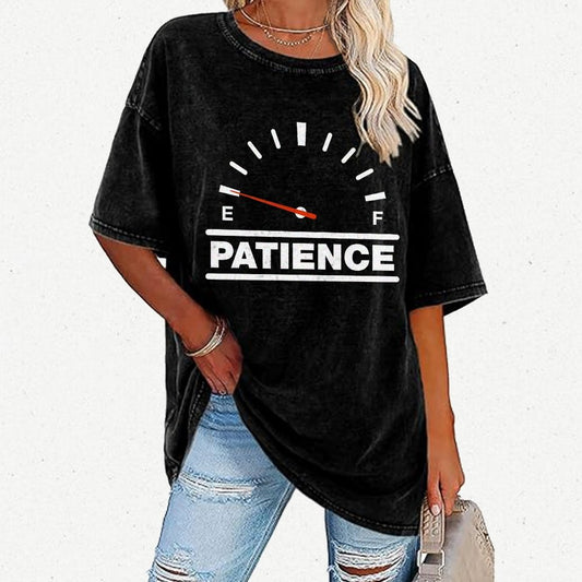 Funny Patience Vintage Distressed T-shirt
