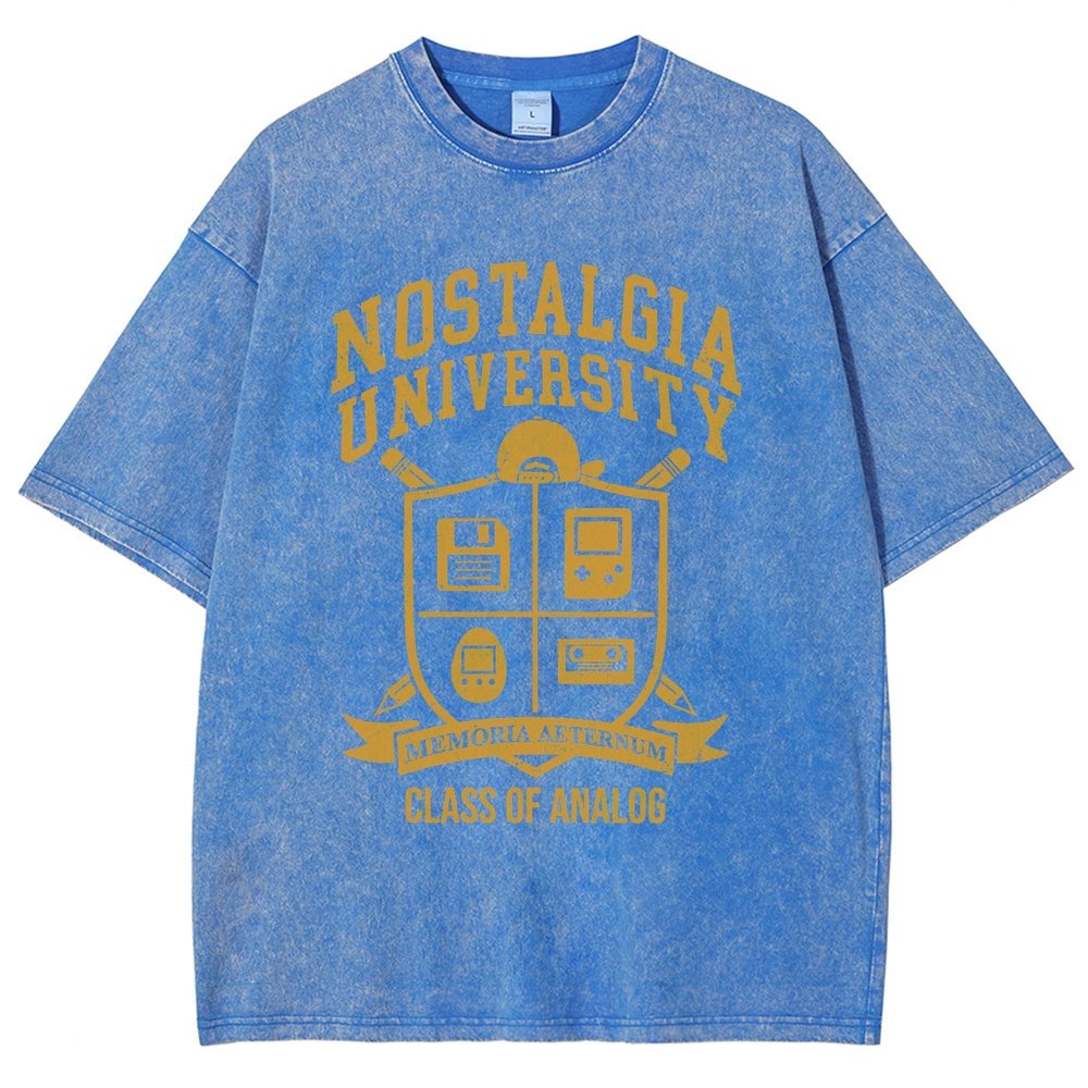 Nostalgia University Vintage Distressed T-shirt