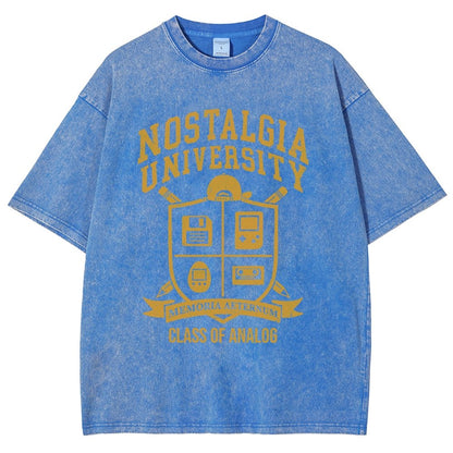Nostalgia University Vintage Distressed T-shirt