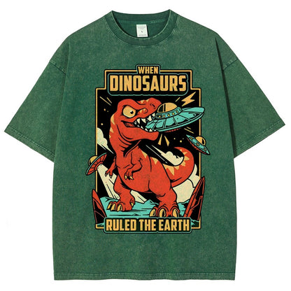 When Dinosaurs Ruled The Earth Vintage Distressed T-shirt