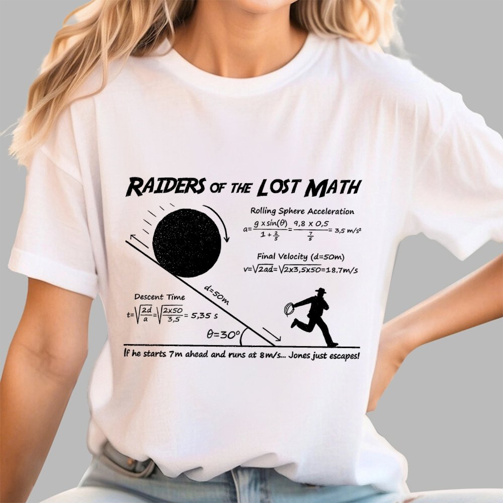 Raiders of the Lost Math Geek T-Shirt