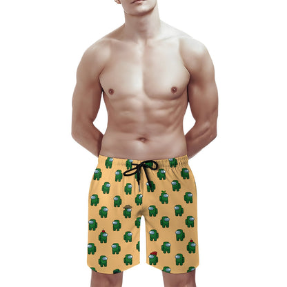 Green Robot Geek Shorts