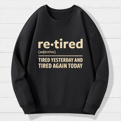 I Am Retired Geek Cotton Sweatshirt