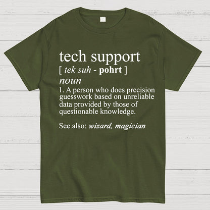 Tech Support Funny IT funnArt Design Happy Apparel Essential Inspiration Joy Mood Geek T-Shirt